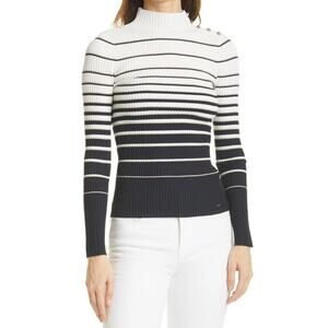 Ted Baker London Wanada Stripe Mock Neck Sweater (size 3/US 8)
